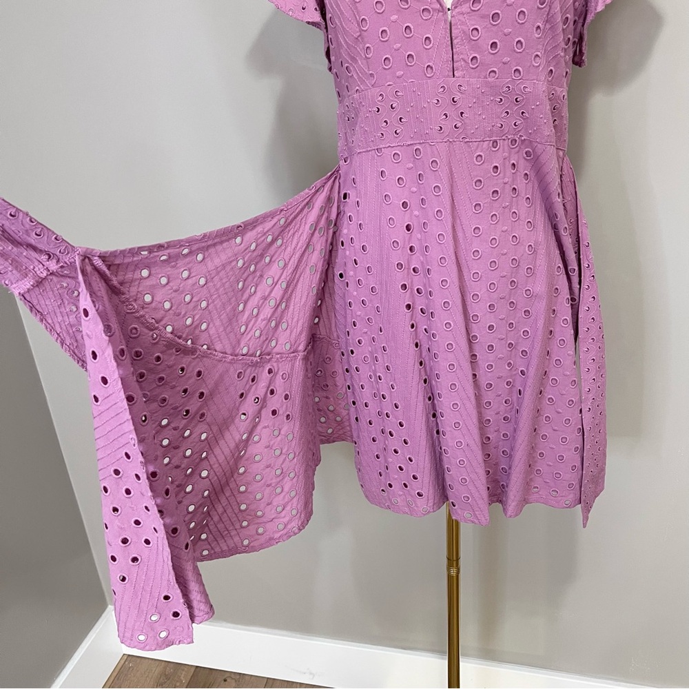 Anthropologie Dolan Patsy Eyelet Wrap Dress Size XS - Picture 8 of 12